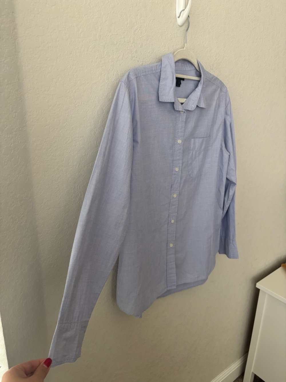J Crew Classic Light Blue Men's Button-Down Shirt Size Medium - Picture 3 of 6